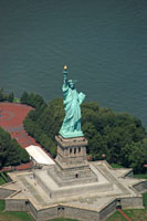 Luftbild der Freiheitsstatue