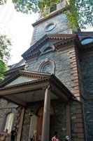 West portico of the St. Paul's Chapel in NYC