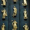 Rockefeller Center door decorated with statues