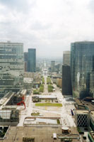 View from the rooftop of the Grande Arche de la Défense