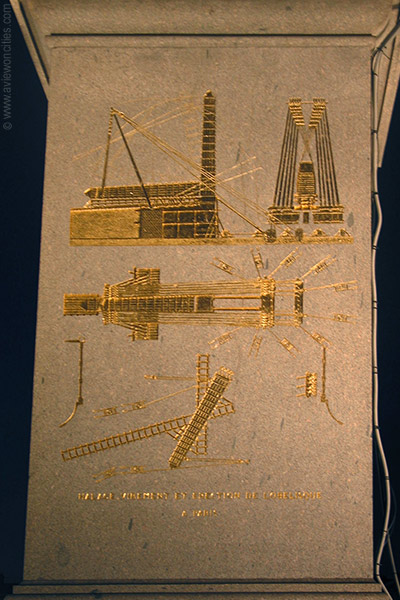 Relief on obelisk, Place de la Concorde, Paris