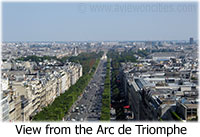 View over Paris from the Arc de Triomphe