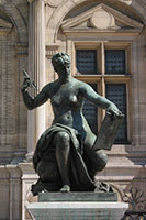 Statue at the Paris city hall