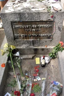 Jim Morrison's Grave, Père-Lachaise Cemetery, Paris