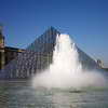 Fountain at the Louvre Pyramid