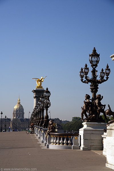 Pont Alexandre III looking towards Les Invalides