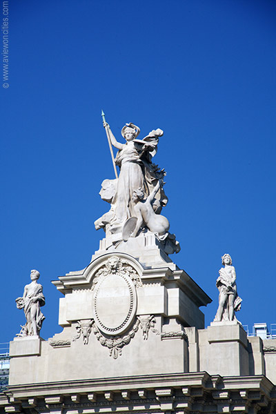 One of 2 central sculptures on the Grand Palais