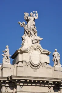 Sculpture of Peace (Paix) on the Grand Palais, Paris