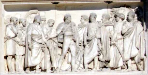 Bas-relief on the Arc du Carrousel in Paris