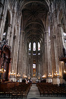 Nave of the Saint-Eustache Church in Paris