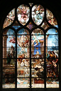 Stained Glass Window, Saint-Eustache Church, Paris