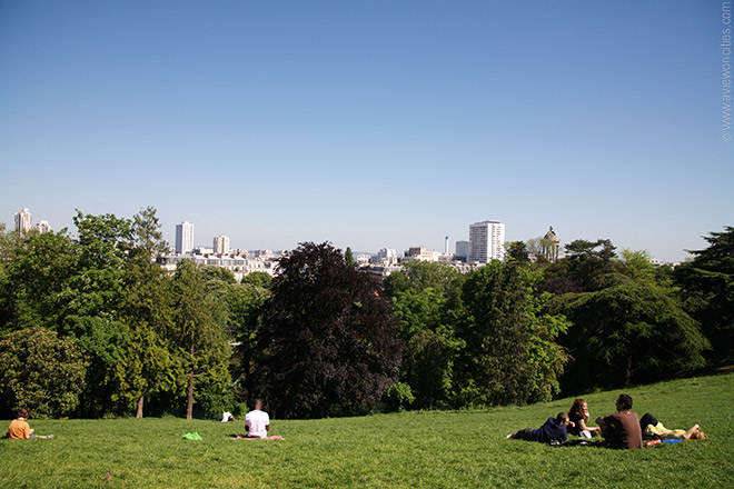View from the Parc des Buttes-Chaumont, Paris