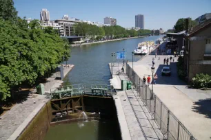 Lock at the Bassin de la Villette in Paris