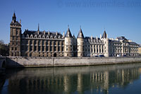 Palais de la Cité with the Conciergerie at its center, Paris