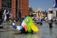Stravinsky Fountain near the Centre Pompidou in Paris