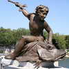 Statue on the Alexander III Bridge