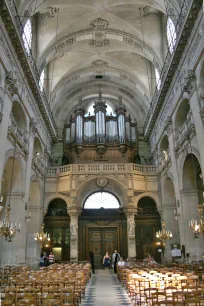 The nave of the Saint-Paul-Saint-Louis church in Paris