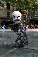 Death, Stravinsky Fountain, Paris