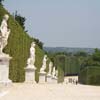 A row of statues in the Versailles Garden