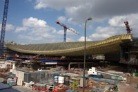 Canopy under construction, Forum des Halles, Paris