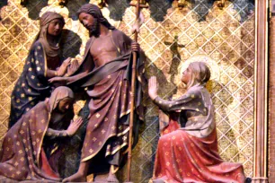 Scene from the choir screen in the Notre-Dame Cathedral, Paris
