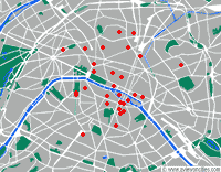 Overview of churches in Paris