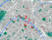 Overview of fountains in Paris