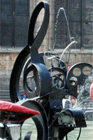 The G-clef, Stravinsky Fountain, Paris