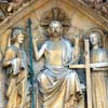 Relief on the tympanum, Notre-Dame Cathedral