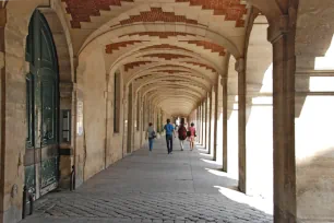 Arcade at the Place des Vosges in Paris