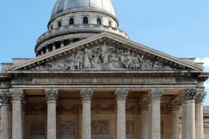 Pediment of the Pantheon in Paris