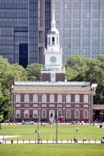 Independence Hall on Independence Mall in Philadelphia
