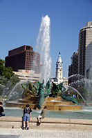 Swann Fountain at Logan Circle in Philadelphia
