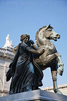 Statue in front of Philadelphia's Memorial Hall