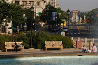 Relaxing at JFK Plaza, Philadelphia