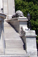 Detail of the Merchants' Exchange Building in Philadelphia