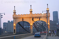 Smithfield Street Bridge at dusk