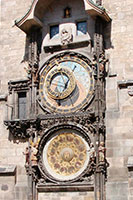 Uhr im Altstädter Rathaus in Prag