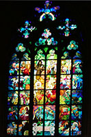 Stained Glass Window in St. Vitus Cathedral