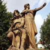 Statue of Premysl and princess Libuse, Vysehrad Park