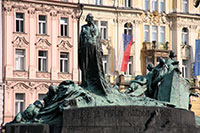 Jan Hus Monument, plein Oude Stad, Praag