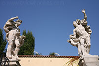 Statuen von Jupiter und Mars, Vrtba-Garten, Prag