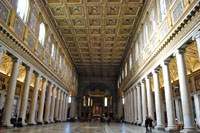 Innenansicht der Basilika Santa Maria Maggiore in Rom