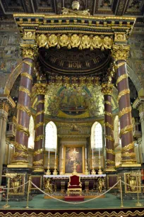 Baldachin at the Saint Mary Major in Rome