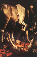 Bekering van Paulus, Capella Cerasi, Santa Maria del Popolo, Rome