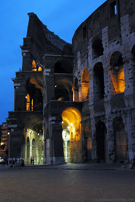 Colosseum at dusk