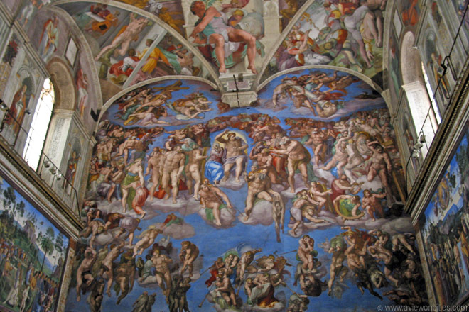 The Last Judgment By Michelangelo Sistine Chapel Rome Sistine