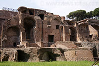 Ruïnes van het paleis van Septimius Severus op de Palatijnse heuvel in Rome