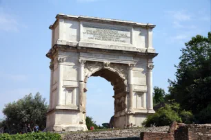 West facade of the Arch of Titus, Forum Romanum