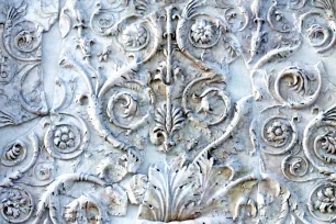 Flower motifs on the Ara Pacis